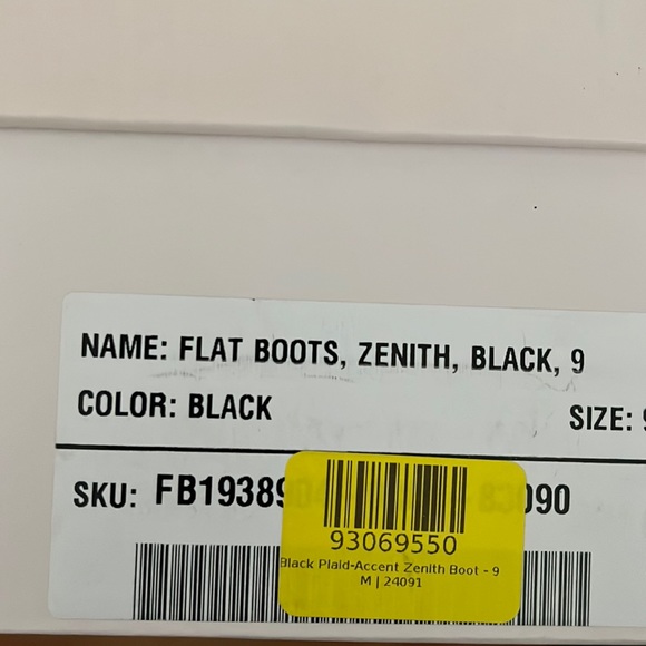 Zenith Boot Black Size 9 - Picture 3 of 3